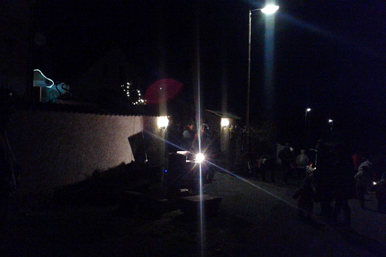 Silvestrovský ohňostroj v Poli 2015