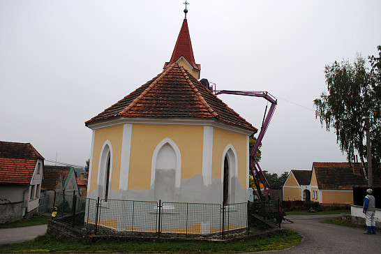 Oprava kapličky v Poli 2017