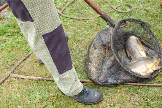 Výlov požární nádrže ve Vrbně 2009