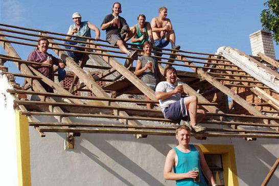 Oprava hasičské zbrojnice ve Vrbně