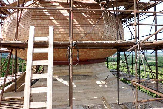 Rekonstrukce kadovského kostela sv. Václava 2014