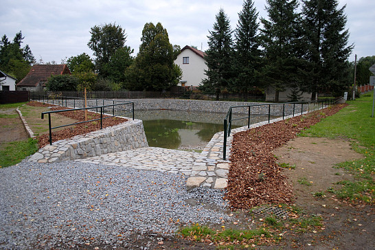 Rekonstrukce požární nádrže 2014