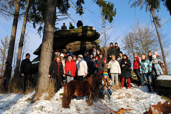Novoroční pochod po Čertových kamenech - leden 2015